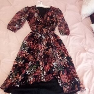 Floral V-Neck Dress